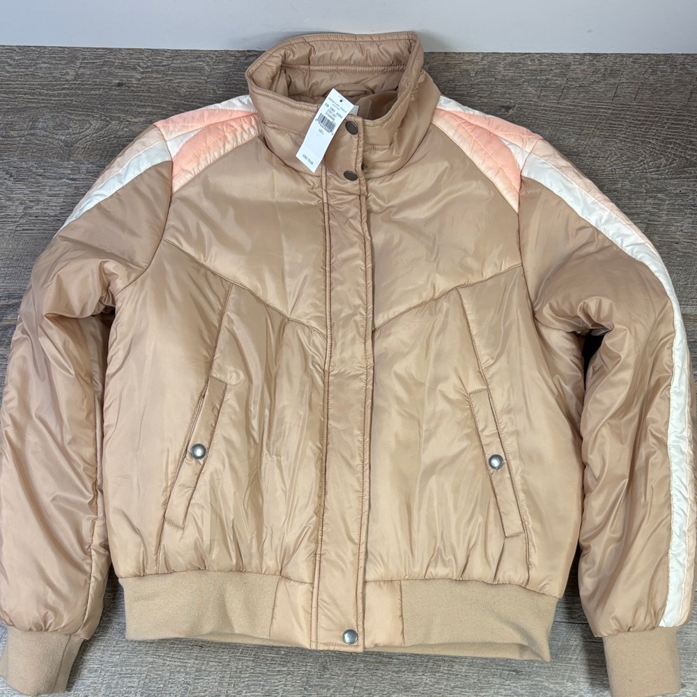 American Eagle Colorblock Puffer Jacket